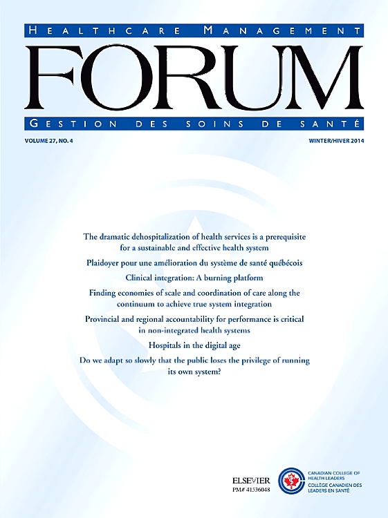 Go to journal home page - Healthcare Management Forum